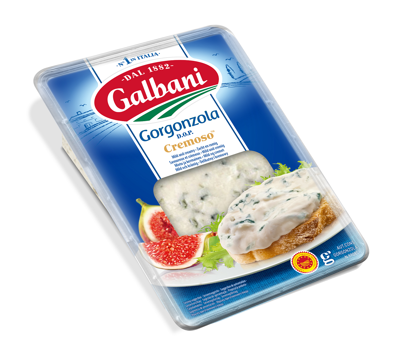 Galbani Gorgonzola Cremoso D.O.P 150g - Galbani – od ponad 140 lat dostarczamy najlepsze włoskie smaki na talerze całego świata