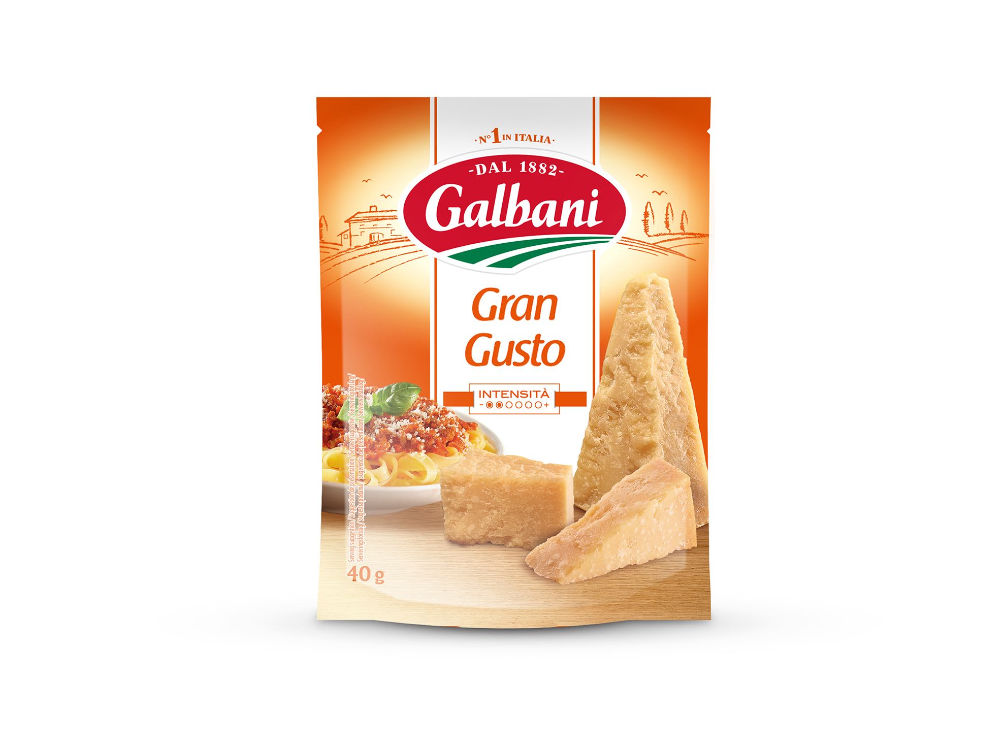 Galbani Grangusto 40g - Galbani – od ponad 130 lat dostarczamy najlepsze włoskie smaki na talerze całego świata