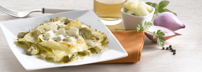 Lasagne z mozzarellą i karczochami - Galbani – od ponad 140 lat dostarczamy najlepsze włoskie smaki na talerze całego świata